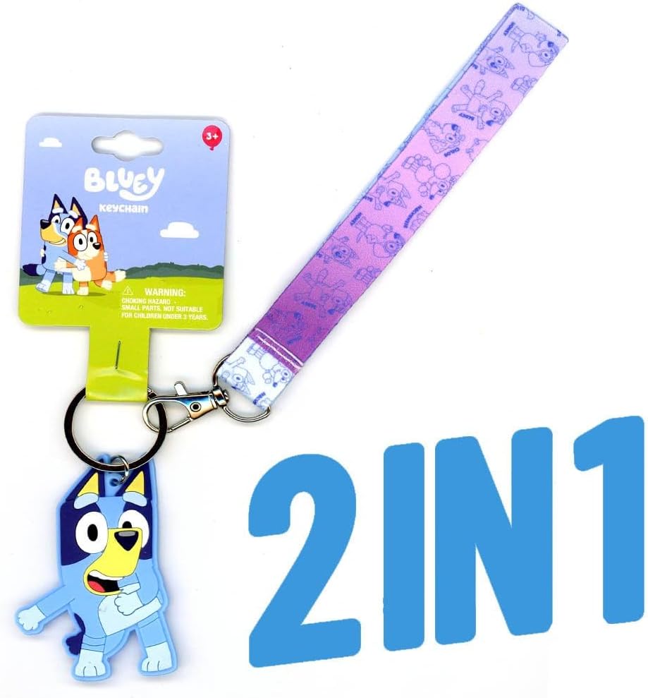 Bluey Plush 2-Pack (Bingo And Snickers) With Bluey Lanyard Bundled Gift Set