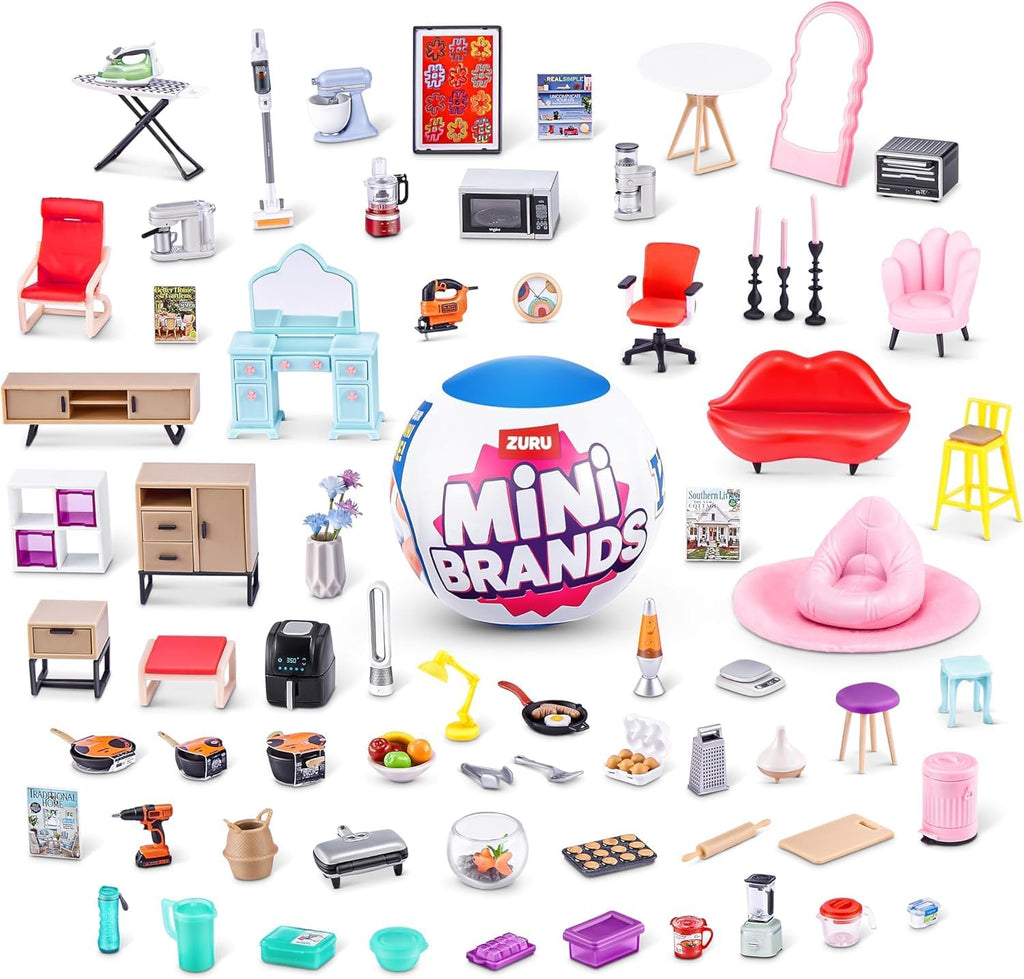 ZURU Mystery Mini Brands Books With Readable Pages And Home Decor Themed Surprise Capsule Bundled Gift Set