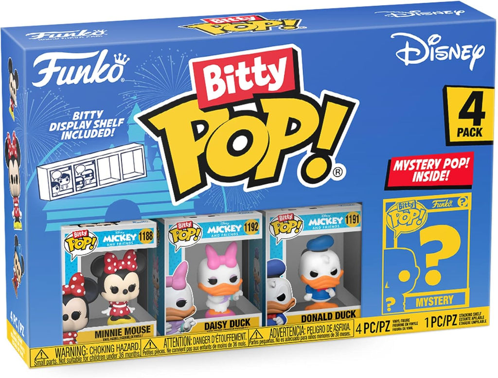 Funko Bitty POP! Disney 3-pack (12 Disney Characters) Bundled Set - Sorcerer Mickey, 4-Pack / Mickey Mouse, 4-pack / Minnie Mouse, 4-pack