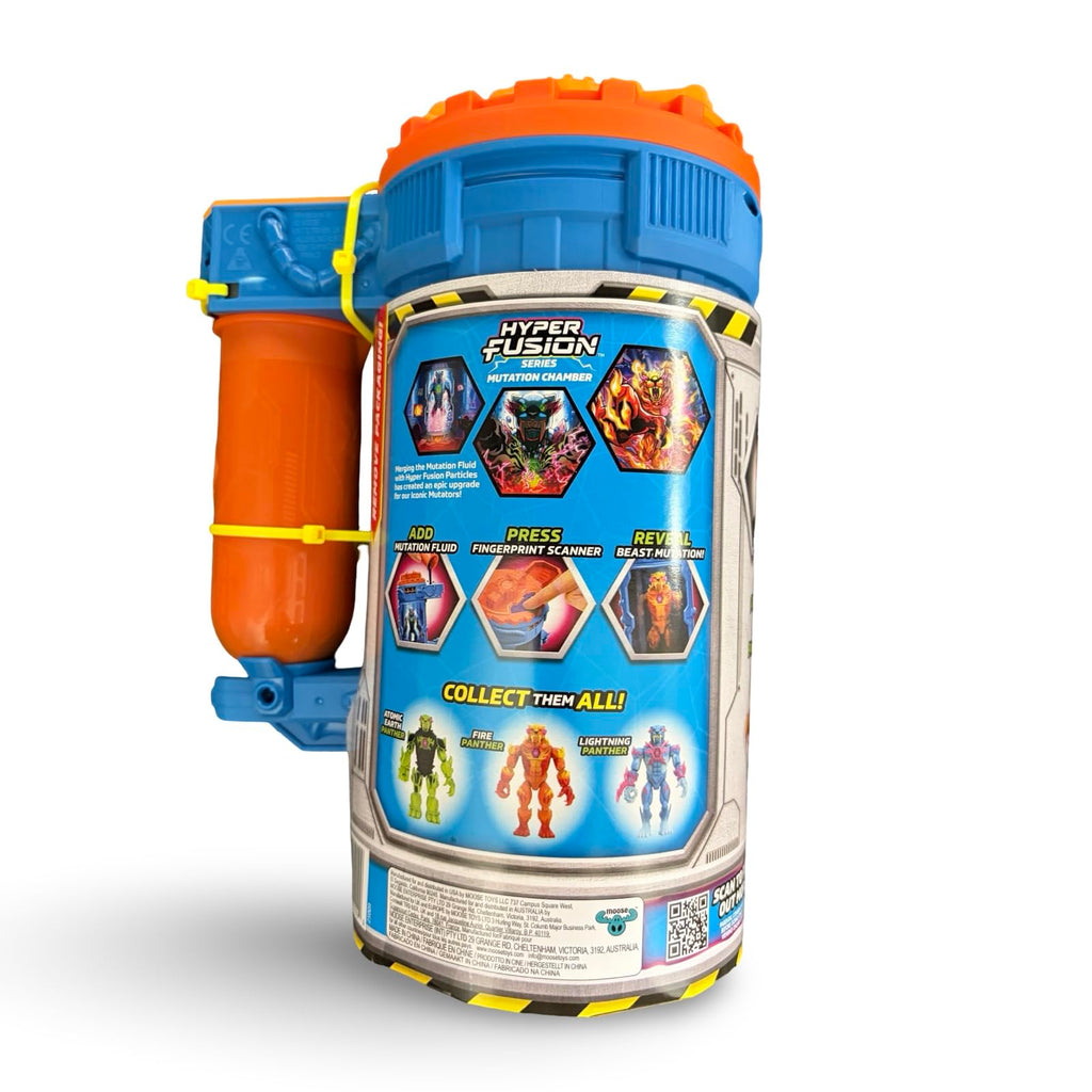 Mr. Beast Lab Mutators 5.5 Inch Collector Mutation Chamber Fire Panther with 2 Mystery Micro Beasts Swarms Hyper Fusion Series Mystery Collectable Figure Gift Bundled Set