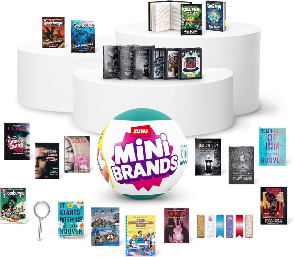 ZURU Mystery Mini Brands Books With Readable Pages And Home Decor Themed Surprise Capsule Bundled Gift Set