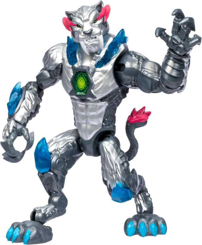 Mr. Beast Lab Mutators 5.5 Inch Collector Mutation Chamber Metallic Panther With 2 Mystery Micro Beasts Swarms Mystery Collectable Figure Gift Bundled Set