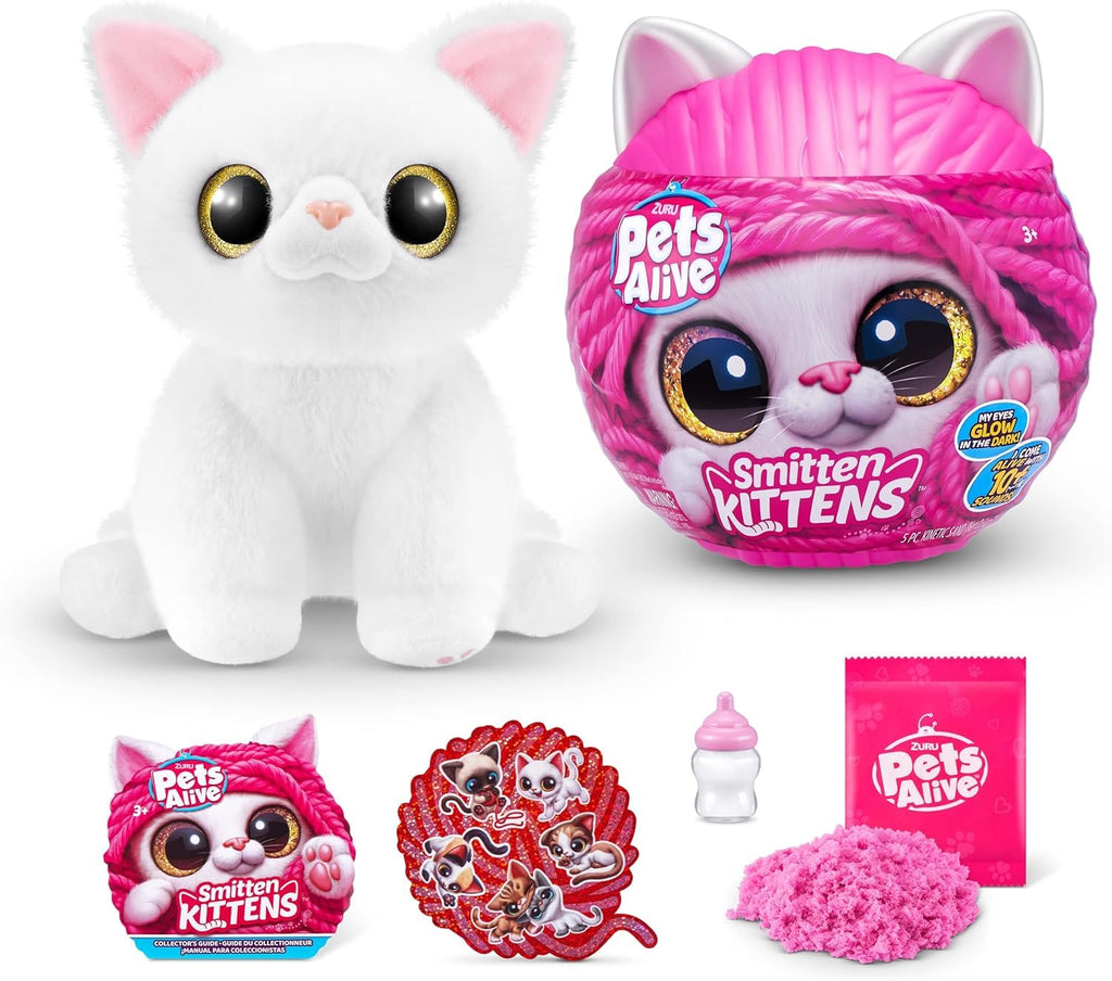 ZURU Pets Alive Smitten Kittens Surprise and 2 Magic Bottles for Dolls Bundled Gift Set