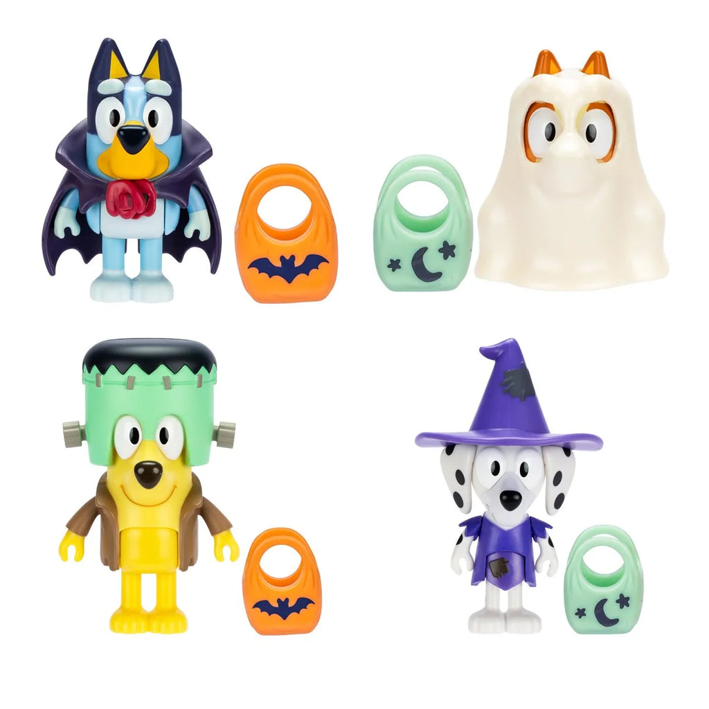 Bluey Booey Halloween Vampire Mini Figure with Mini Trick-or-Treat Bag