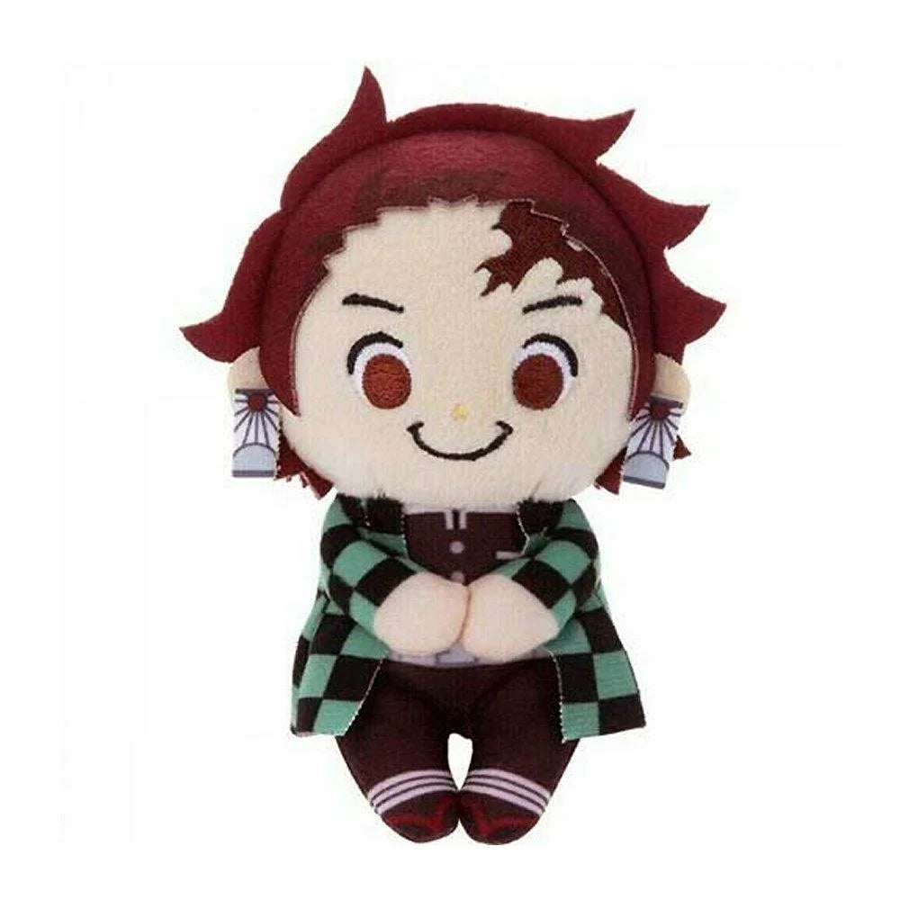 Demon Slayer Kimetsu no Yaiba Chokkori san Mini Plush Collection All 5 Character Bundled Set -  Nezuko, Giyu, Inosuke, Zenitsu, Tanjiro, Collectible Anime Figures