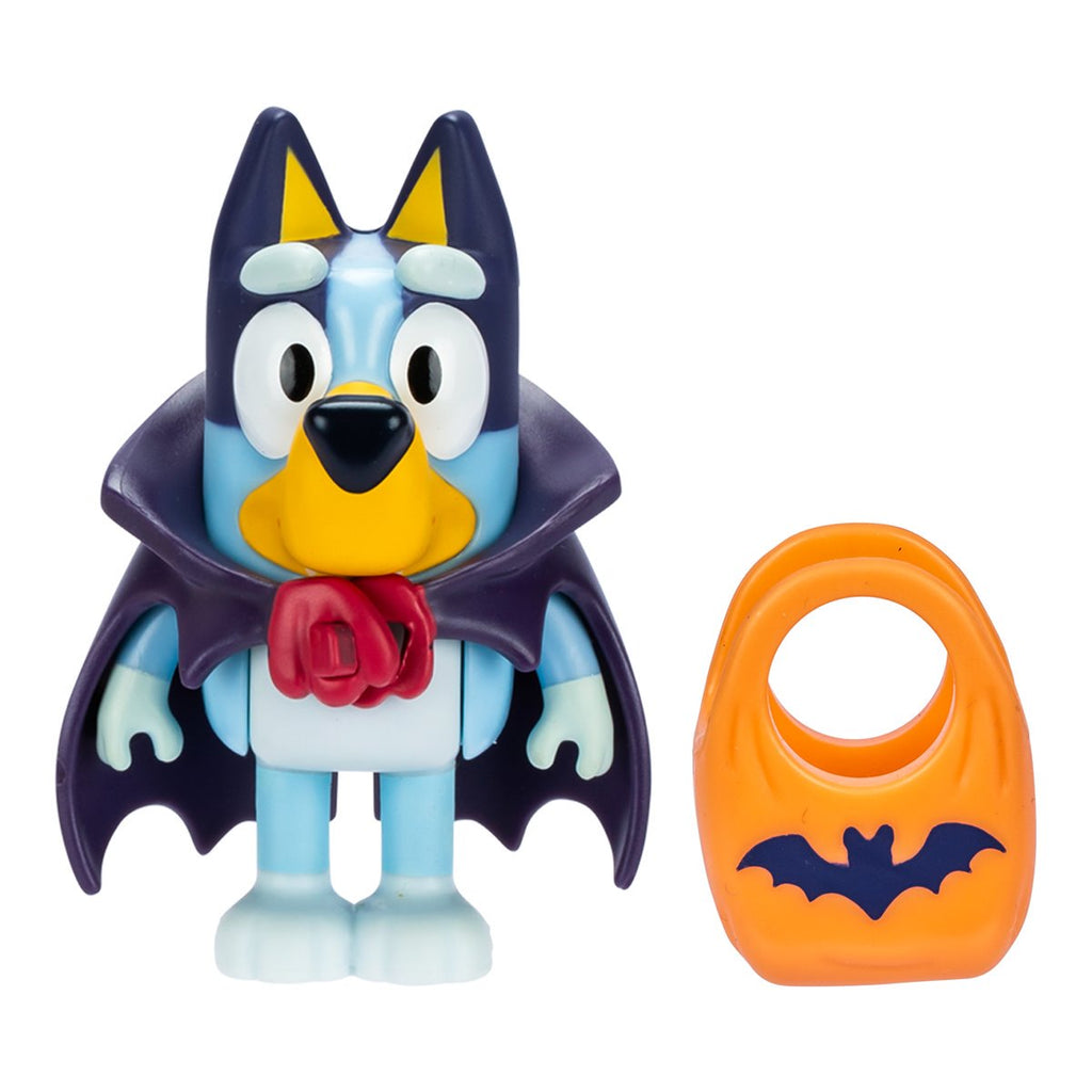 Bluey Booey Halloween Vampire Mini Figure with Mini Trick-or-Treat Bag