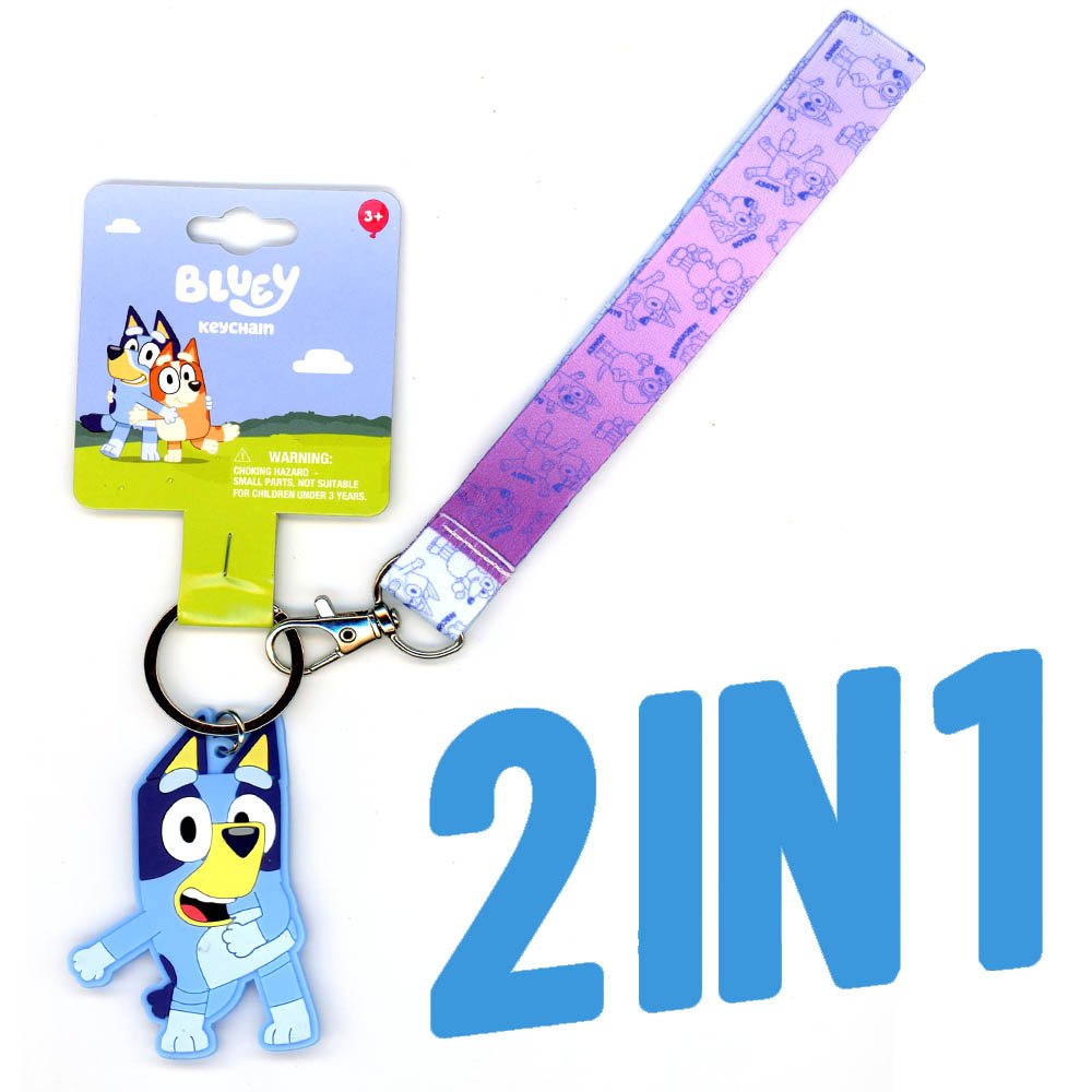 Bluey School Supply Set, 11 Piece Stationery Bundle With Hard Bluey Pencil Case, Folders, Notebook, Bluey Lanyard 3+ Years