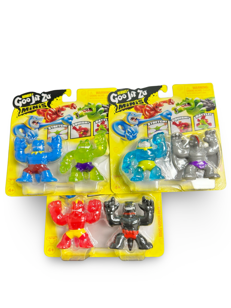 Goo Jit Zu Minis Verses Pack Increditoyz 6 Character Bundled Set