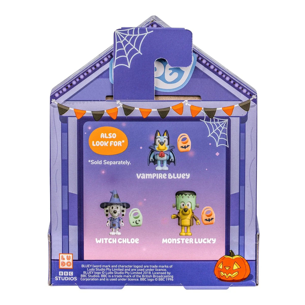 Bluey Booey Halloween Vampire Mini Figure with Mini Trick-or-Treat Bag