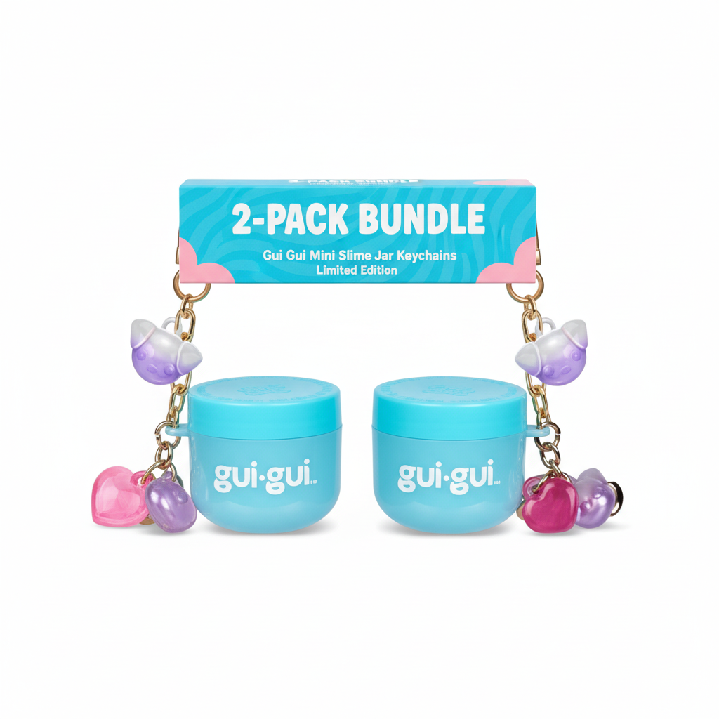 Gui Gui Mini Slime Keychain 2-Pack | Slime Jar Charms – Increditoyz