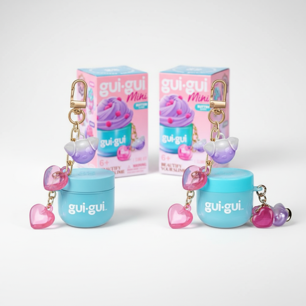 Gui Gui Mini Slime Jar Keychain 2-Pack Bundle | Save 10% | Portable ...