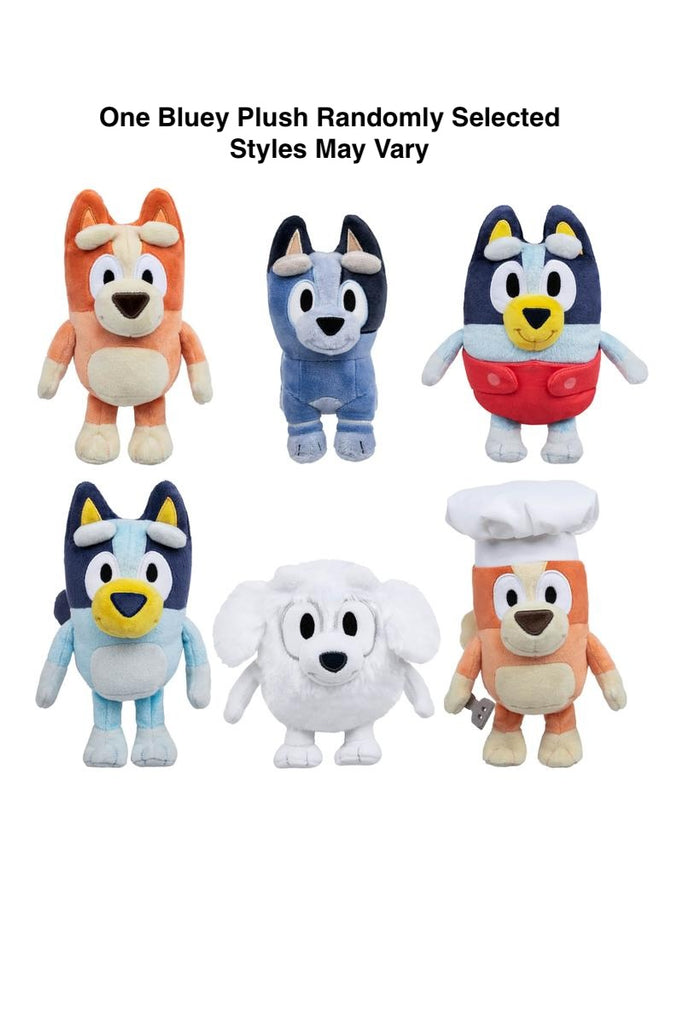 Increditoyz Bluey Figure and Plush Gift Bundle - 2-Pack Baby Race with Chilli & Baby with Cradle Accessory + 2-Pack Alien Bluey & Alien Chloe with Glasses Accessory