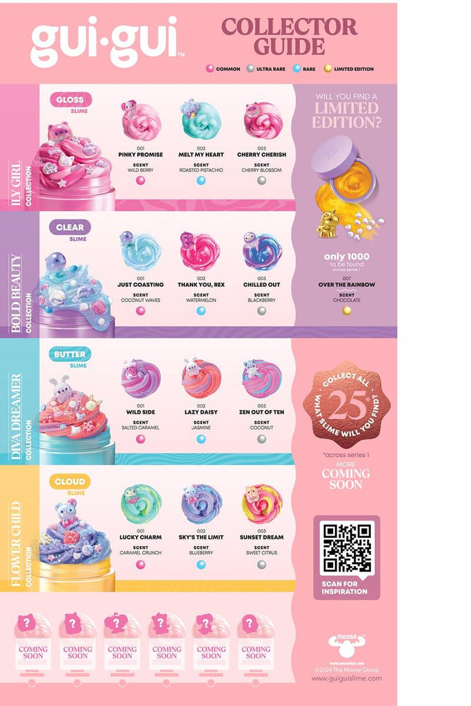 GUI GUI Surprise Slime Kit 2-Pack Bundled Gift Set (Gloss & Clear Slimes) 5-Step Customizable and Reusable Slime Kit, Collectable Mini Figures, Fun for Kids & Teens Ages 6+