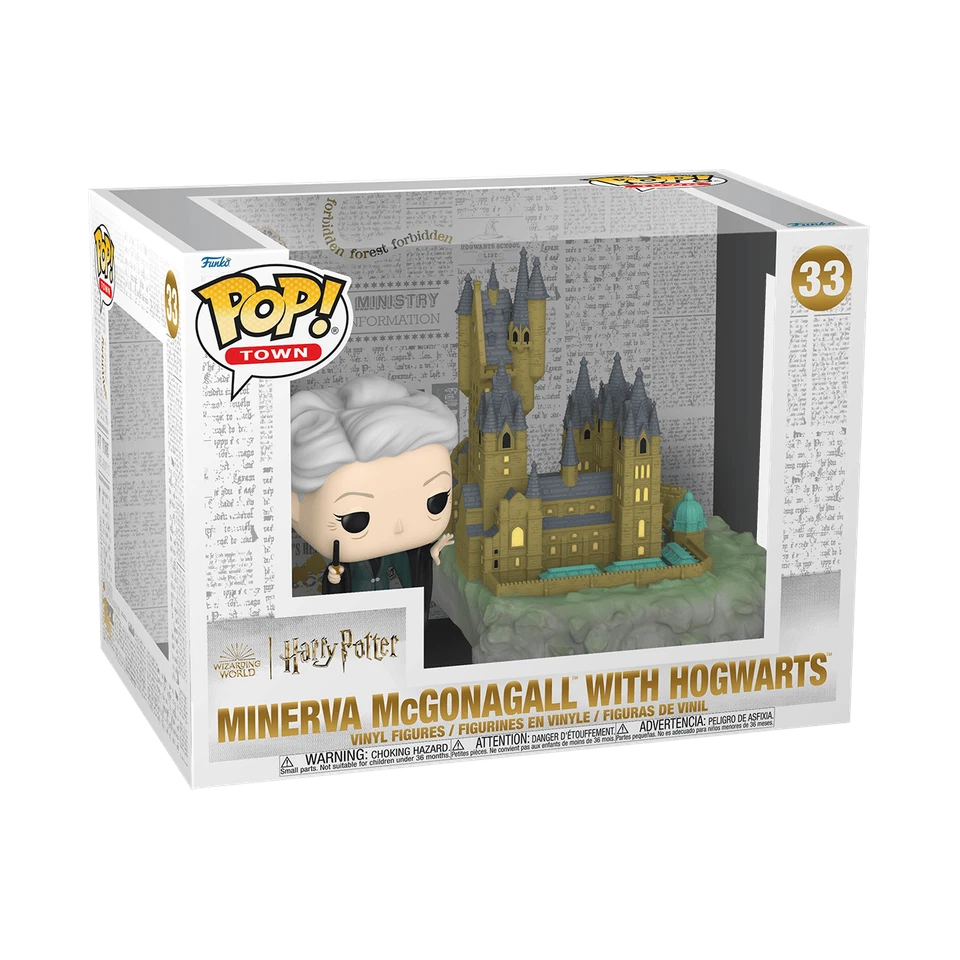 Funko Pop Town: Harry Potter: Chamber of Secrets 20th Anniversary - Minerva McGonagall with Hogwarts - Collectable Vinyl Figure - Gift Idea - Official Merchandise - Toys for Kids & Adults
